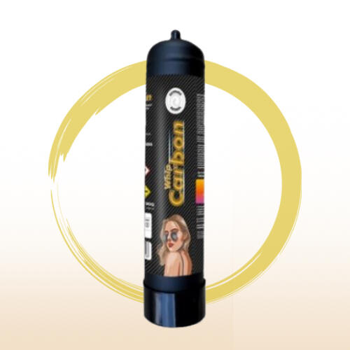 Сертифицирана бутилка Carbon Whip 640g с подарък балони и безплатна доставка за София, Пловдив, Банско и Черноморието.